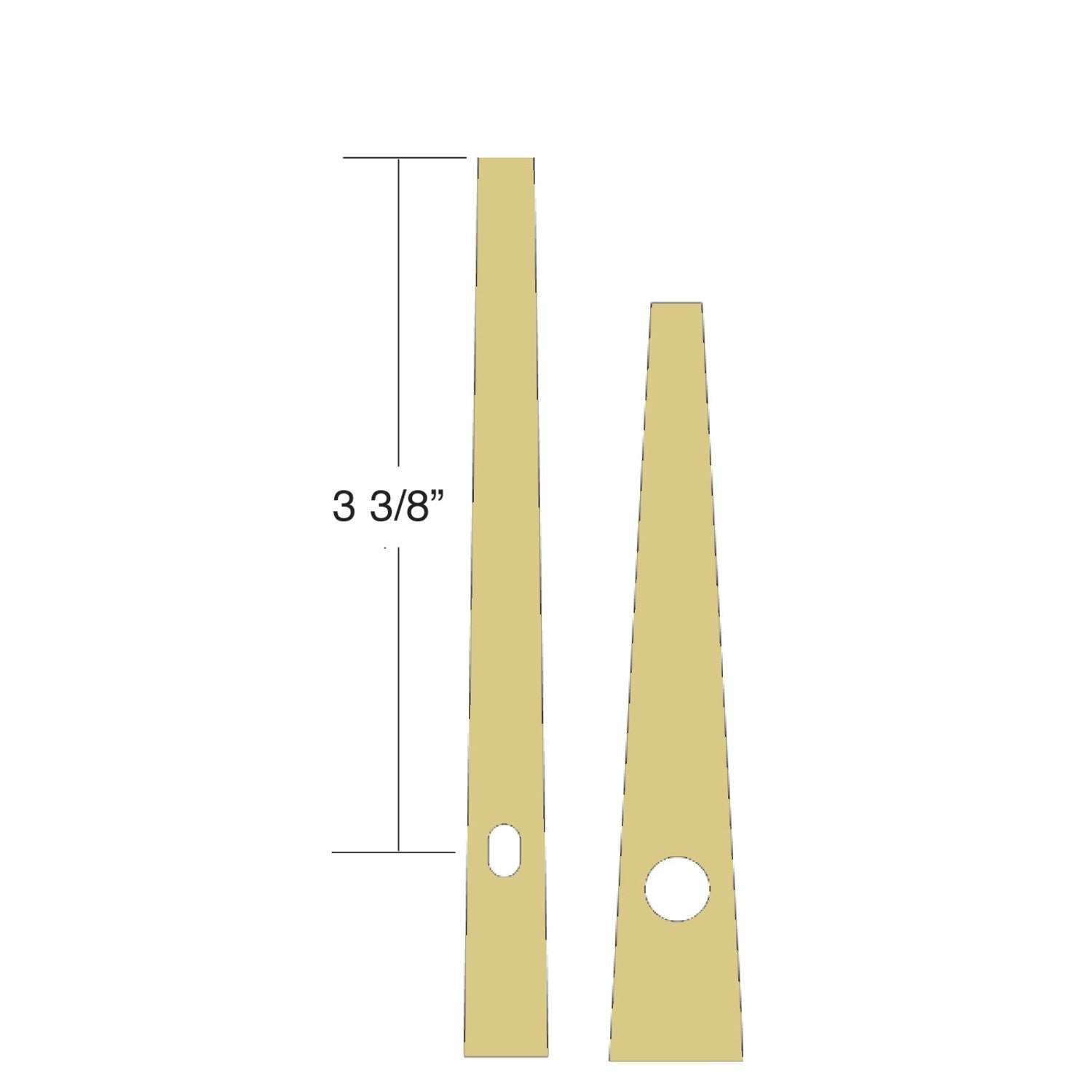 USA Made Hour & Minute Hands (Length 3 3/8")