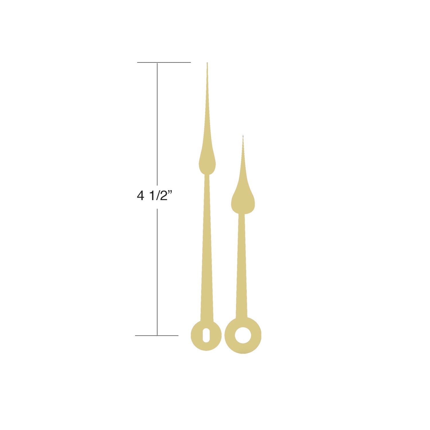 USA Made Hour & Minute Hands (Length 4 1/2