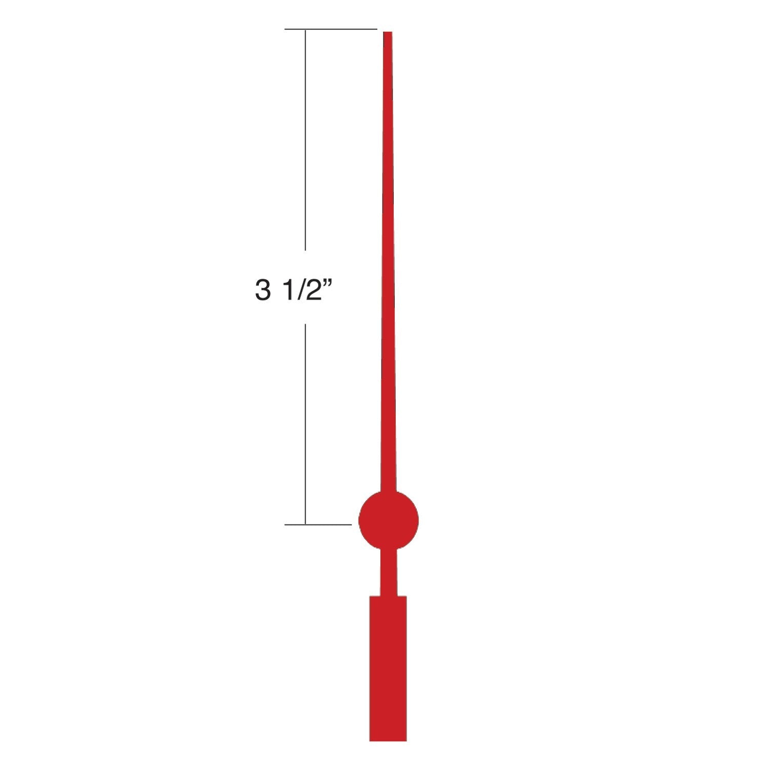 Sweep Second Hand (Length 3 1/2")