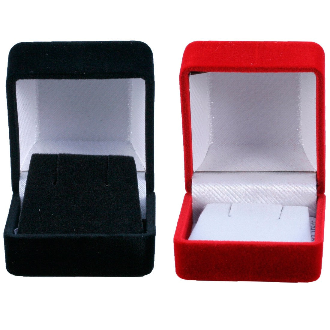 Velvet Flocked Earring Boxes-Small Square (1 Dozen)