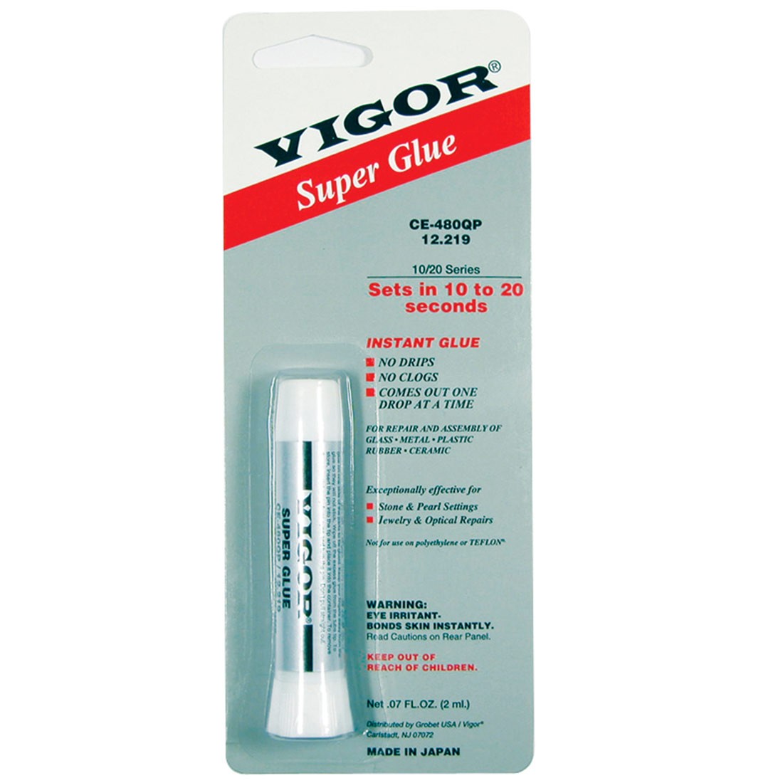 Vigor Super Glue 10/20 Series for Jewelry Repairs