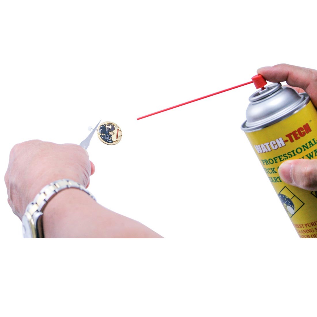 CL-125, Watch-Tech Quick Clean Quartz Movement Spray 13oz