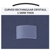 Curved Rectangular Crystal, 1.5mm