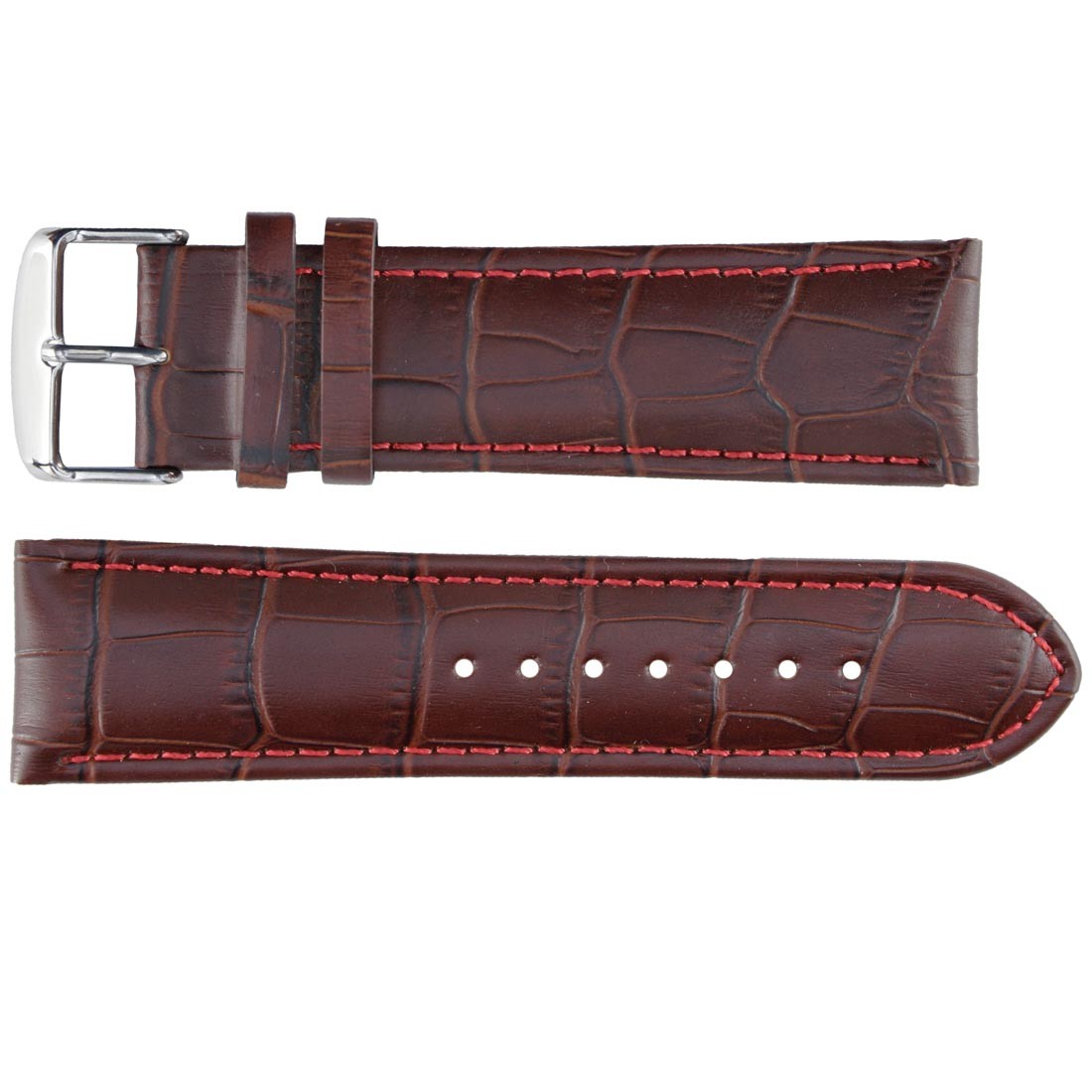 Banda No. 105 Alligator Grain Fine Leather Straps (18mm~26mm)