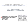 Longine Type Butterfly Clasp