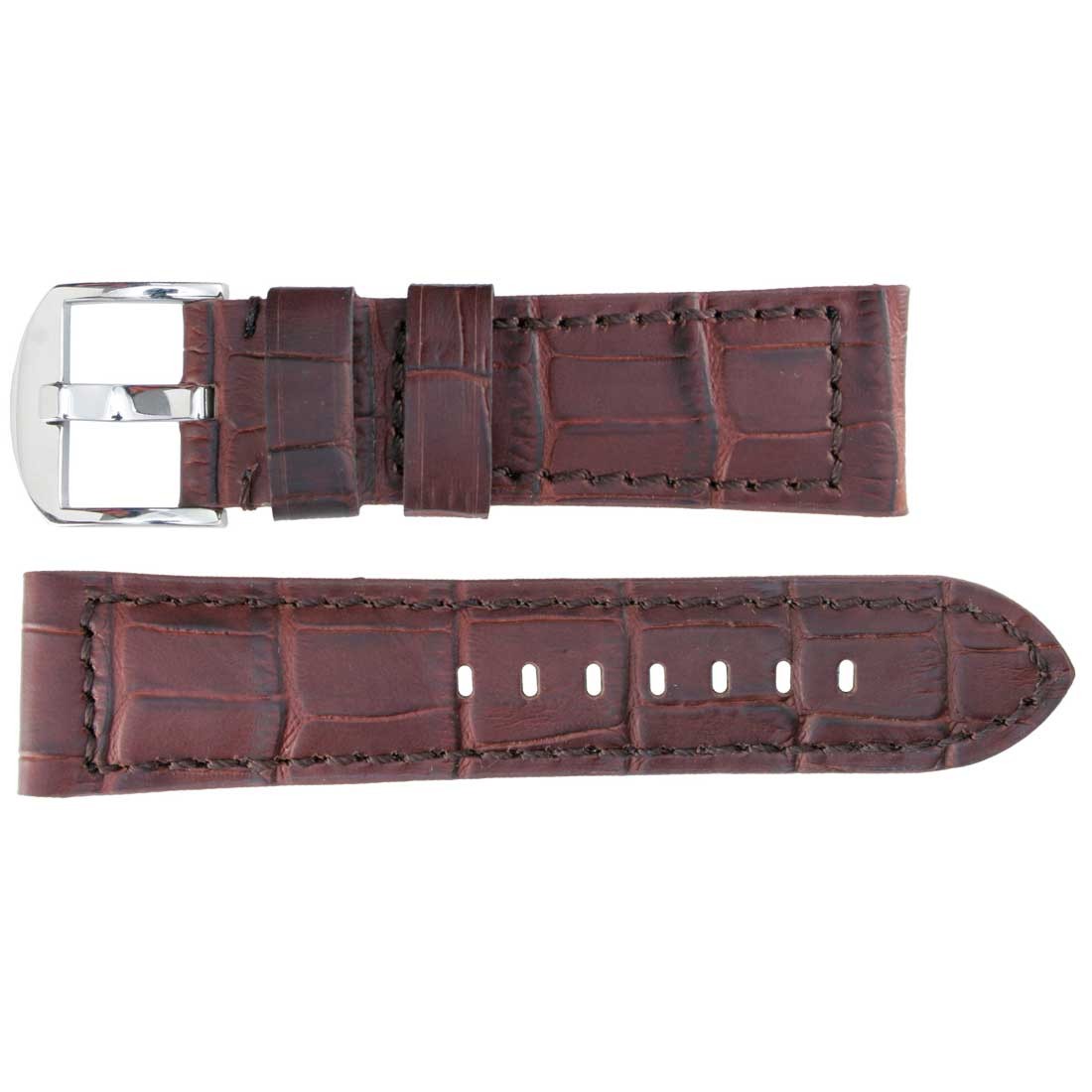 Banda No. 107 Alligator Grain Fine Leather Straps (18mm~24mm)