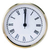 Clock Inserts 100mm (4") Yellow Bezel, White Roman Dial