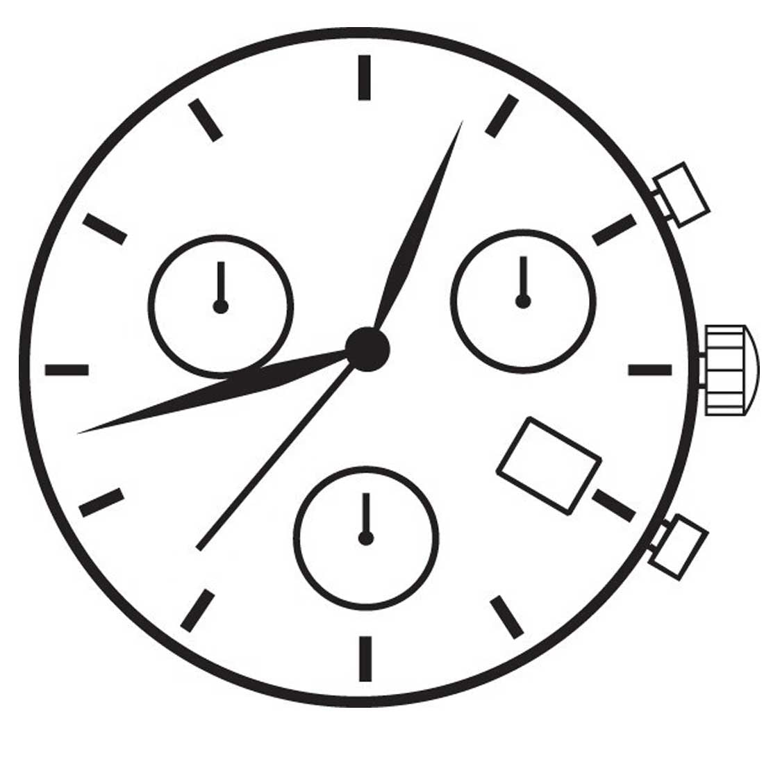 ETA G15.262 3 Hands Swiss Made Quartz Movement Ht. 7.19MM