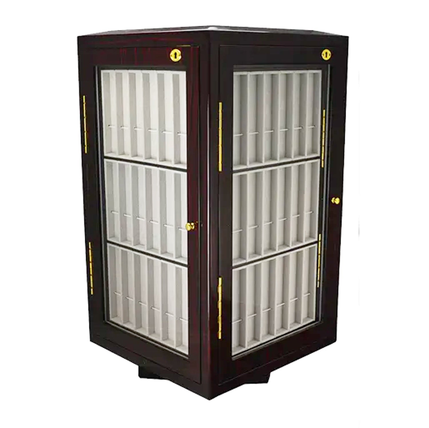 WD-600, Rotating Leather Strap Display with Locks and Key