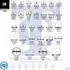 G-S RECTANGULAR CUT CORNERS(CR) CYLINDER FANCY CRYSTALS - PLASTIC FLAT LOWER EDGE