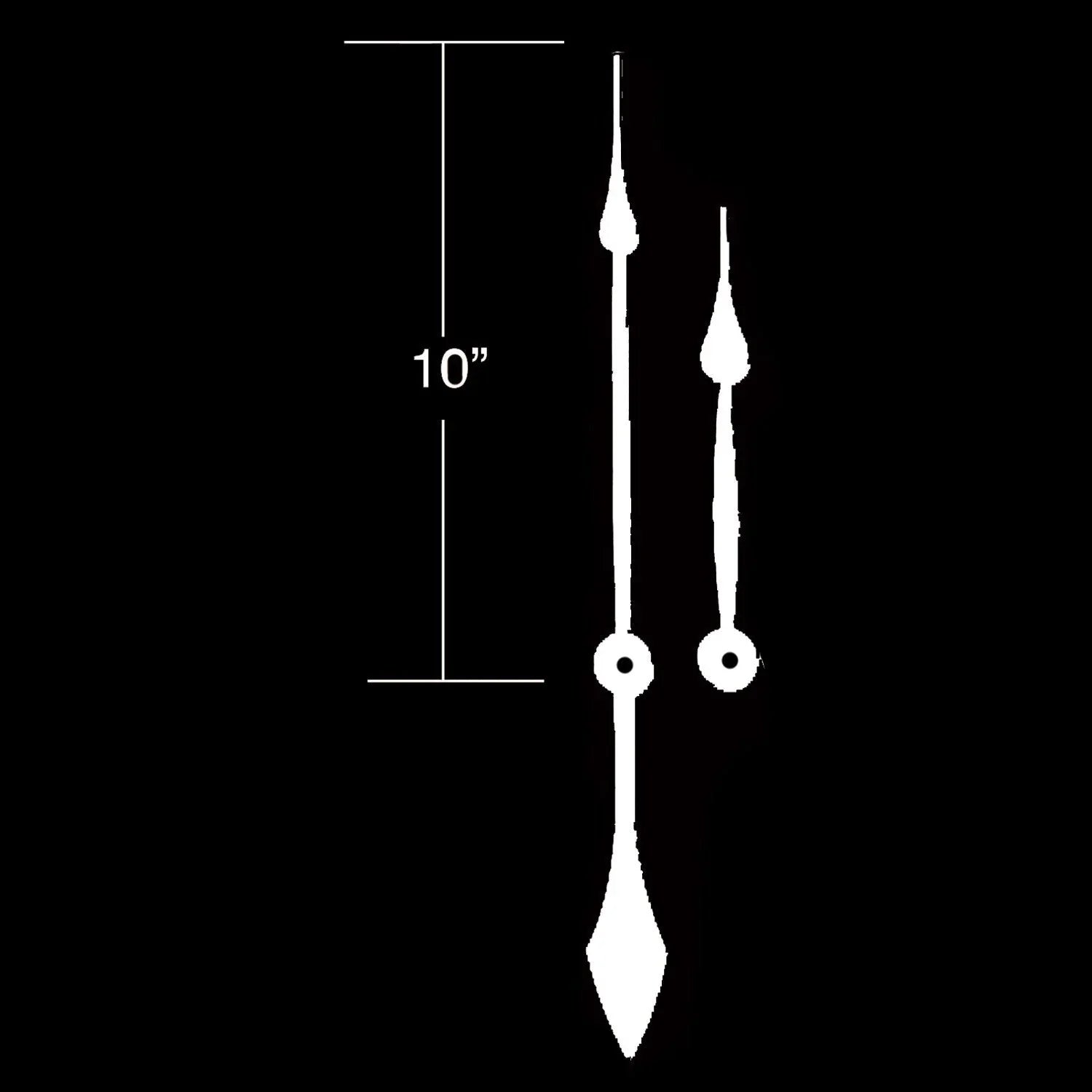 USA Made Large Hour & Minute High-Torque Hands for Popular Quartz Movements