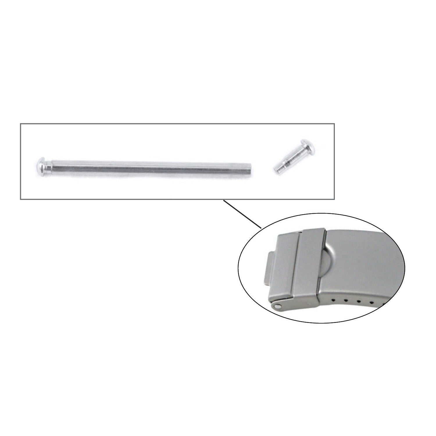 Tri Fold Buckle Pins, Tube Thickness 1.3mm