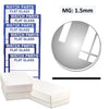 MG: 1.5mm Thick Round Flat Mineral Glass Crystal, (34.5~50.0mm) Set of 32 PCs.