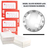 MGBS: Flat with Sliver Ring with Black Roman Crystals (18.0~33.0mm), Set of 31 Pcs.