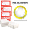 MGG: Gold Ring Crystals, (18.0~34.0mm) Set of 33 PCs.