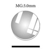 MG: 3.0mm Thickness Round Flat Mineral Glass Crystals