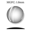MGFC: 1.0mm 15.6mm Thickness Round Flat Back Magnifying Mineral Glass Crystals