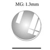 MG: 1.3mm Round Flat Mineral Glass Crystal