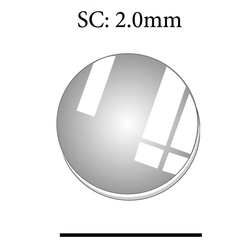 SC: 2.0mm 23.0mm Thick Sapphire Round Flat Sapphire Glass Crystal