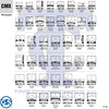 G-S RECTANGULAR (CMX) MILITARY CYLINDER FANCY CRYSTALS - PLASTIC CURVED LOWER EDGE