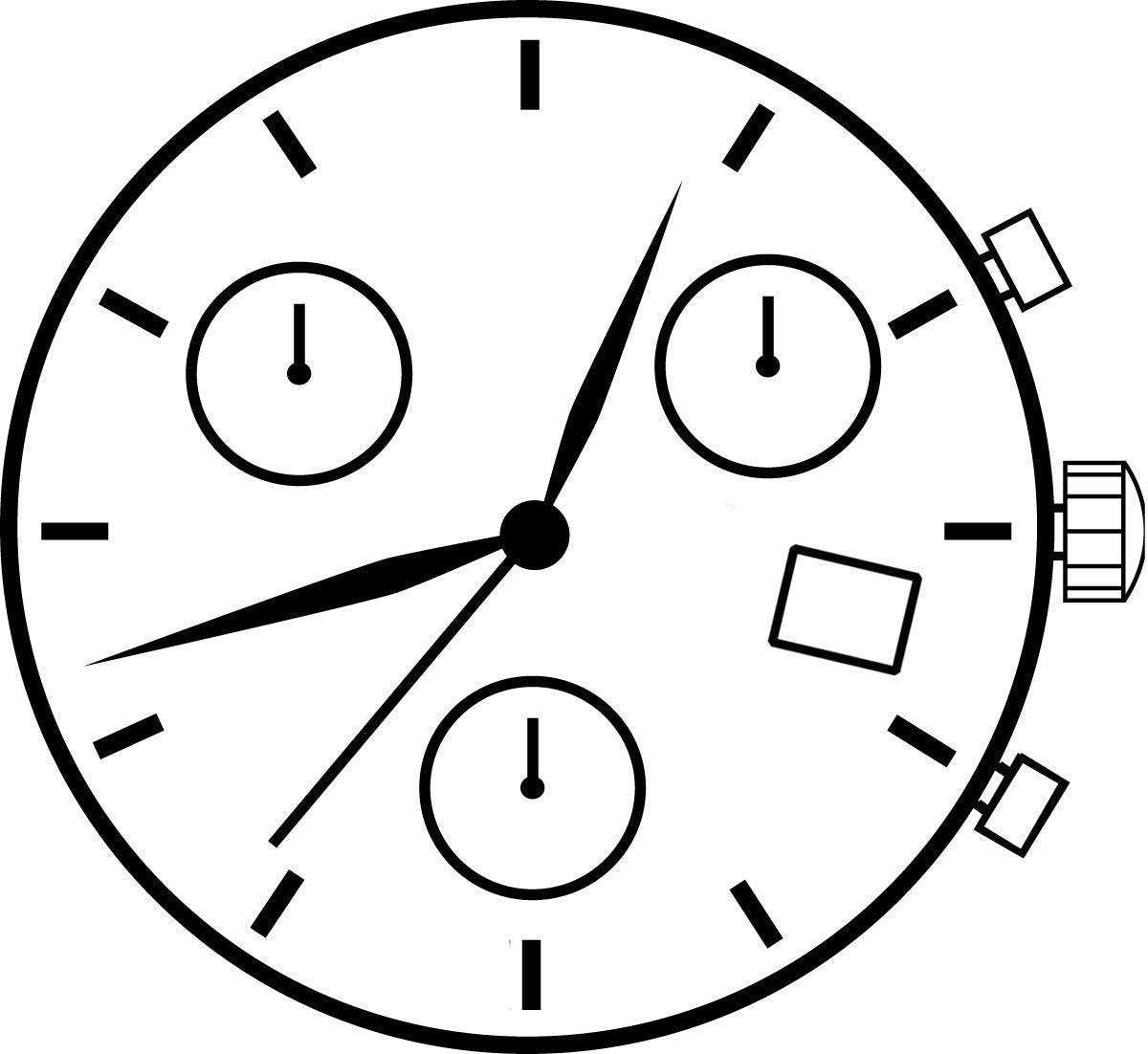 ETA G10.712 3 Hands Swiss Made Quartz Movement Ht. 7.90mm (Various Dates)