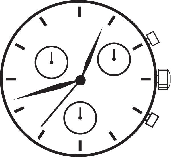 Hattori VX3L-HCP Japan Quartz Movement