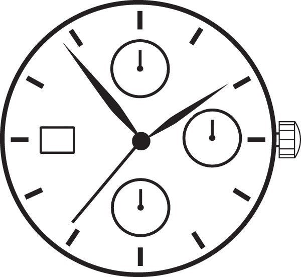 Hattori YM15 Japan Quartz Movement Ht. 6.68MM