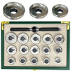 Watch Case Back Bottle Opener Kit For Breitling Removal Repair Tool Kit with 15 Dies