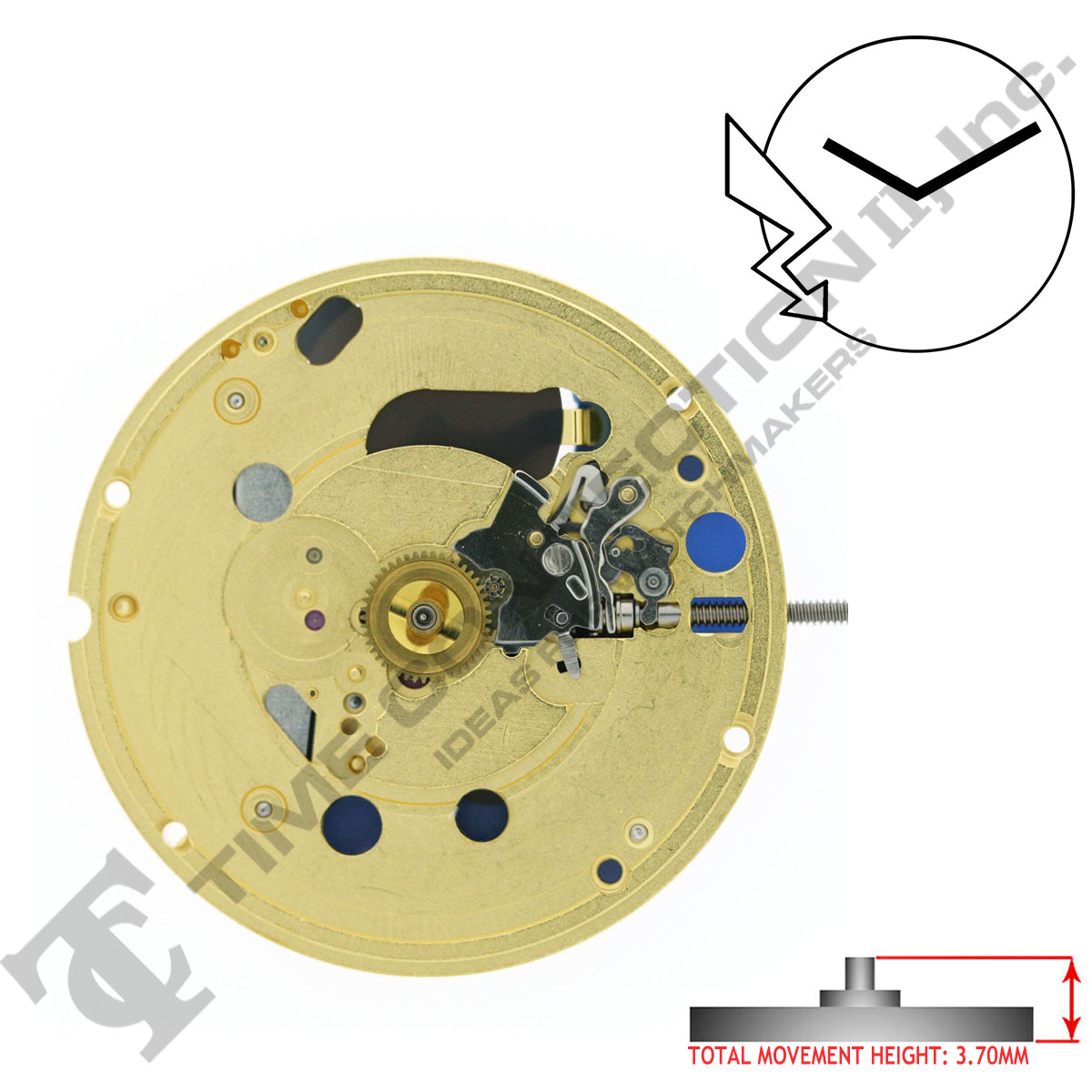 ETA 955.402 2 Hands Swiss Made Quartz Movement Ht. 3.70MM