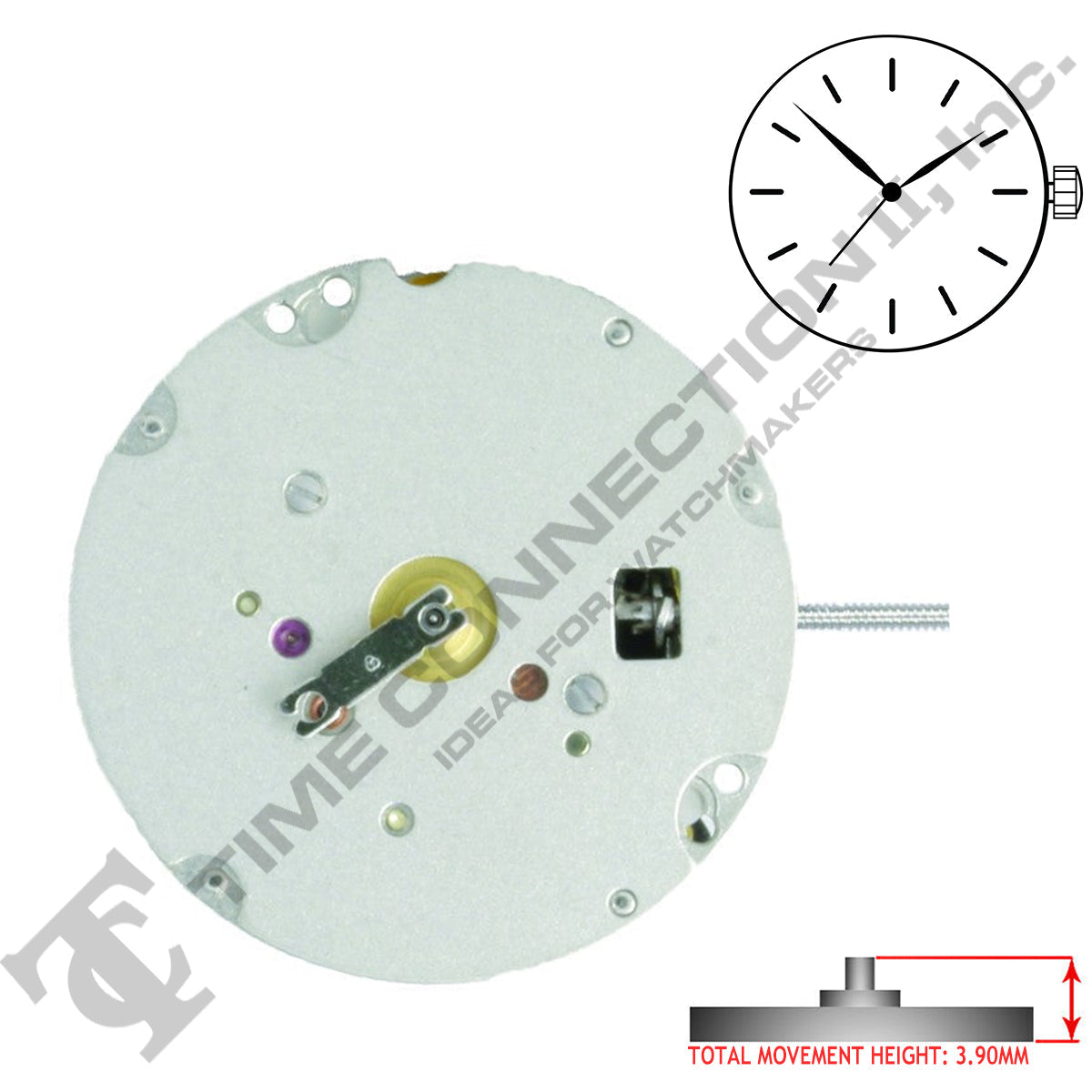 Harley Ronda 773 3 Hands Quartz Movement Ht. 3.90MM