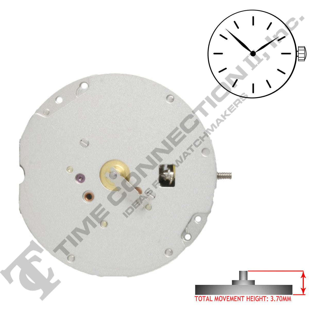 Harley Ronda 782 2 Hands Quartz Movement Ht. 3.70MM