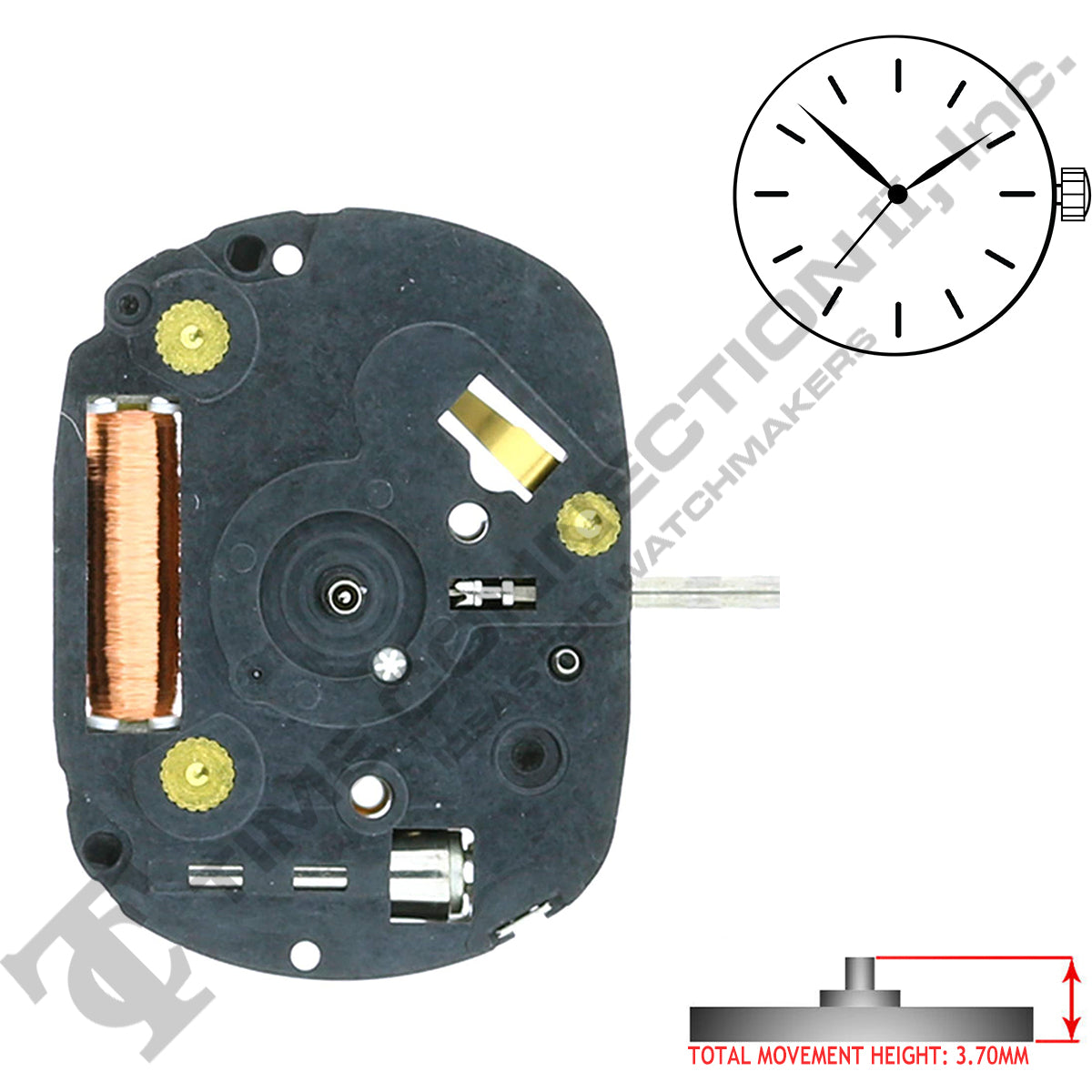 Genuine Seiko 1N01 3 Hands Quartz Movement Ht. 3.70MM