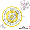 Harley Ronda 5040.E 3 Hands Swiss Made Quartz Movement Ht. 6.65MM (Various Dates)