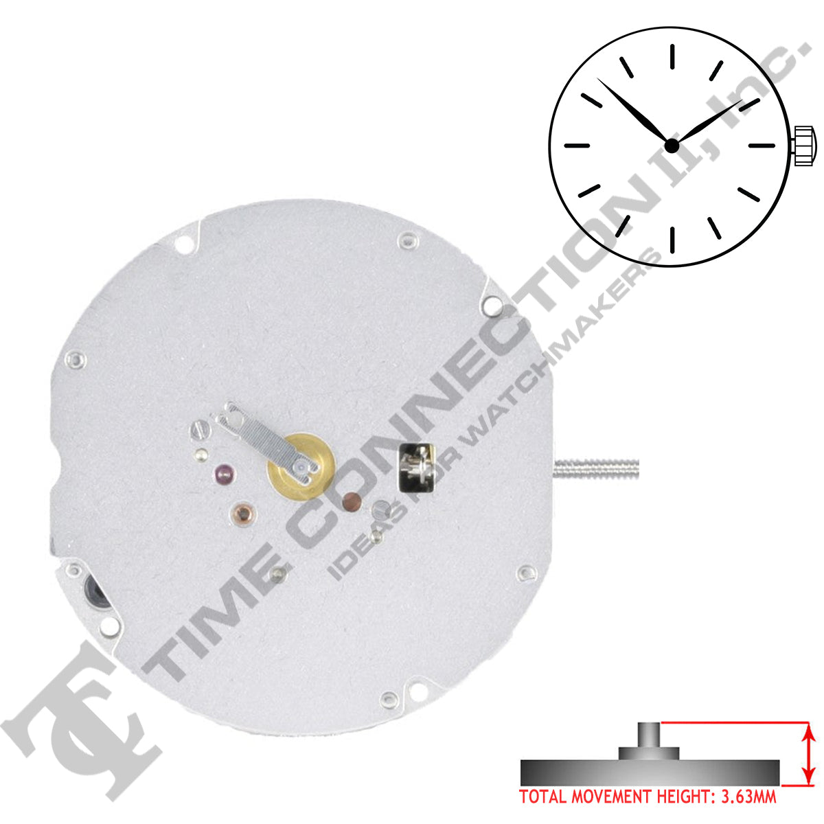 Harley Ronda 702 2 Hands Quartz Movement (Various Heights)