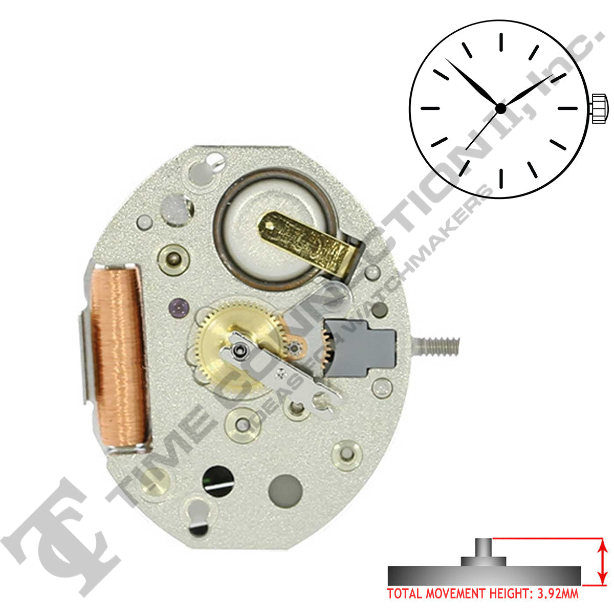 Harley Ronda 753 3 Hands Quartz Movement (Various Heights)