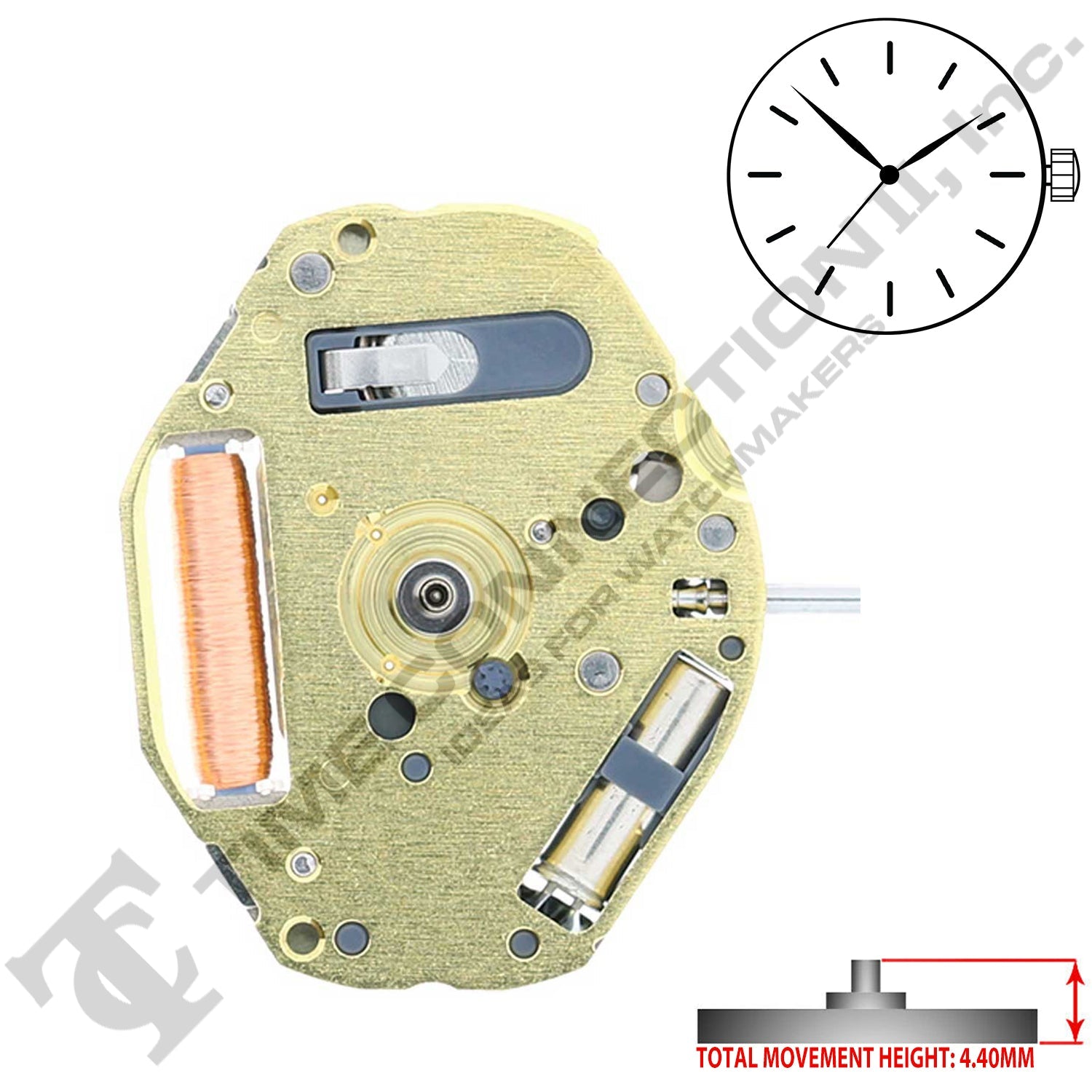 Miyota/Citizen LTD 1L36 Japan Quartz Movement Ht. 4.40MM Discontinued (Use MIY-GL34)