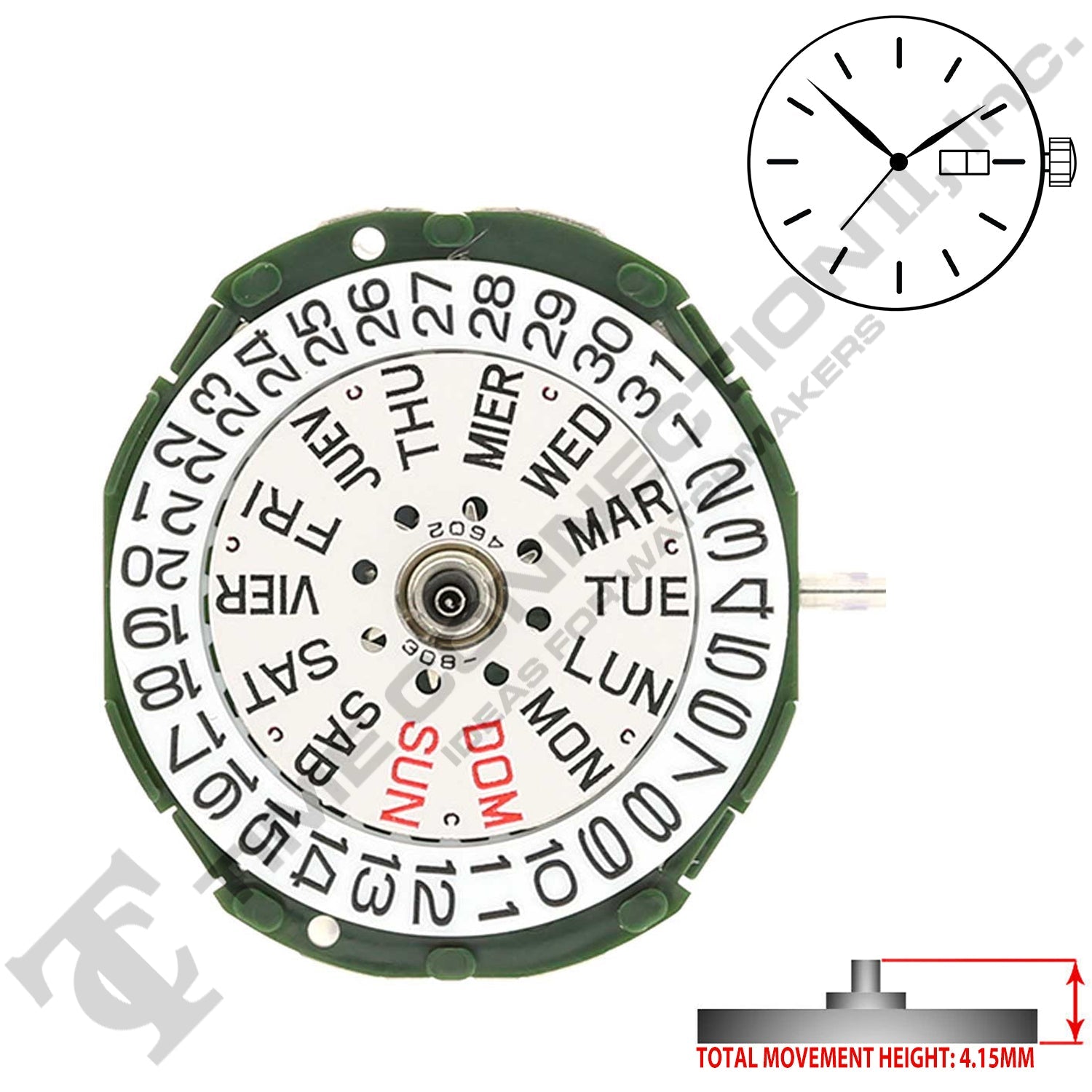 Miyota/Citizen LTD 2005 Japan Quartz Movement Ht. 5.90MM