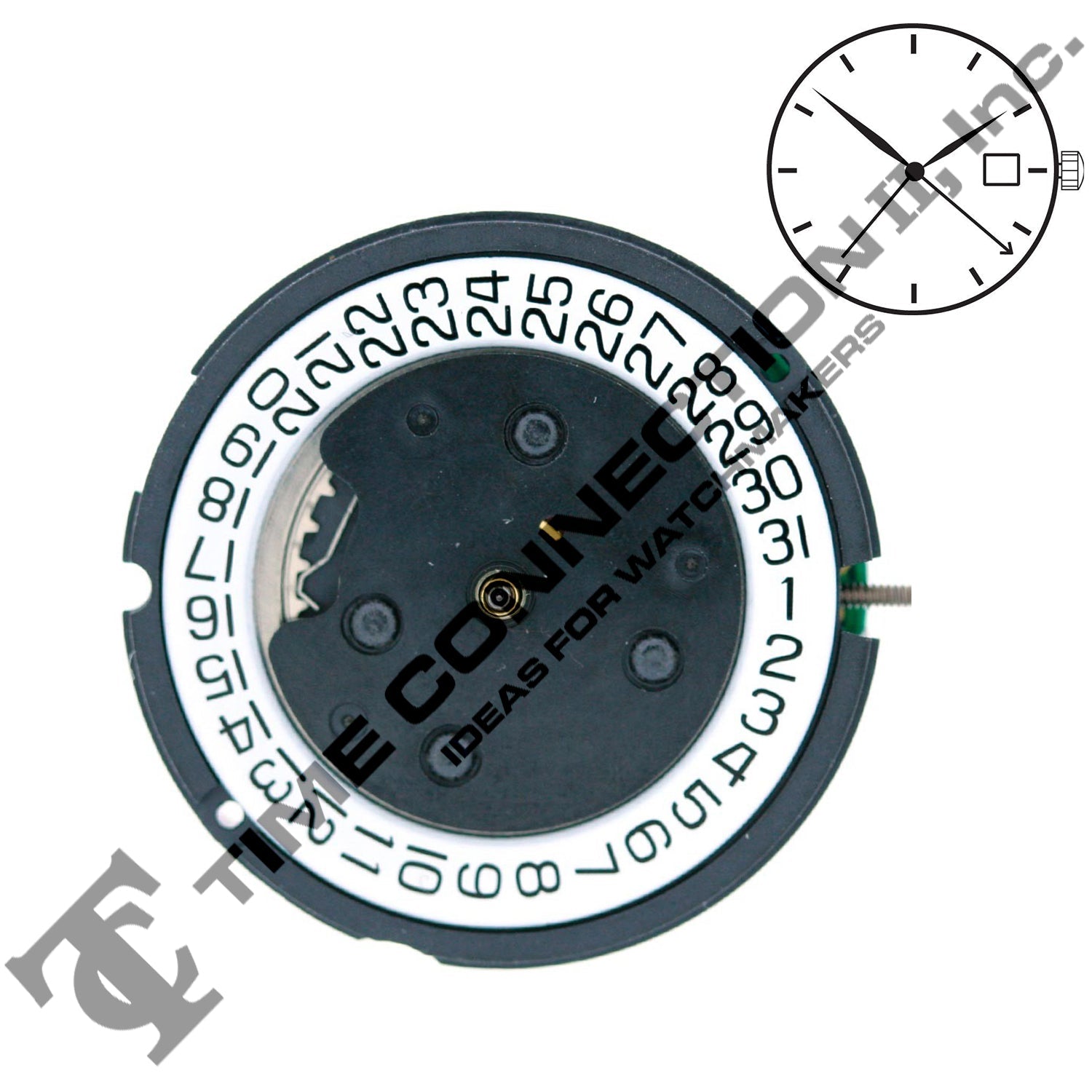 ETA 804.192 3 Hands Swiss Made Quartz Movement Ht.