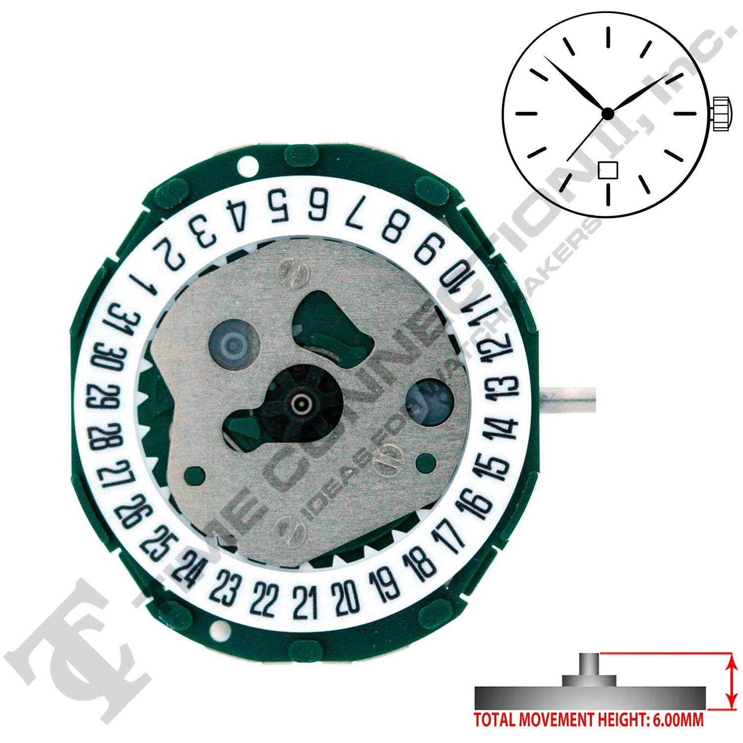 Miyota/Citizen LTD 2015-D6 Japan Quartz Movement Ht. 6.00MM