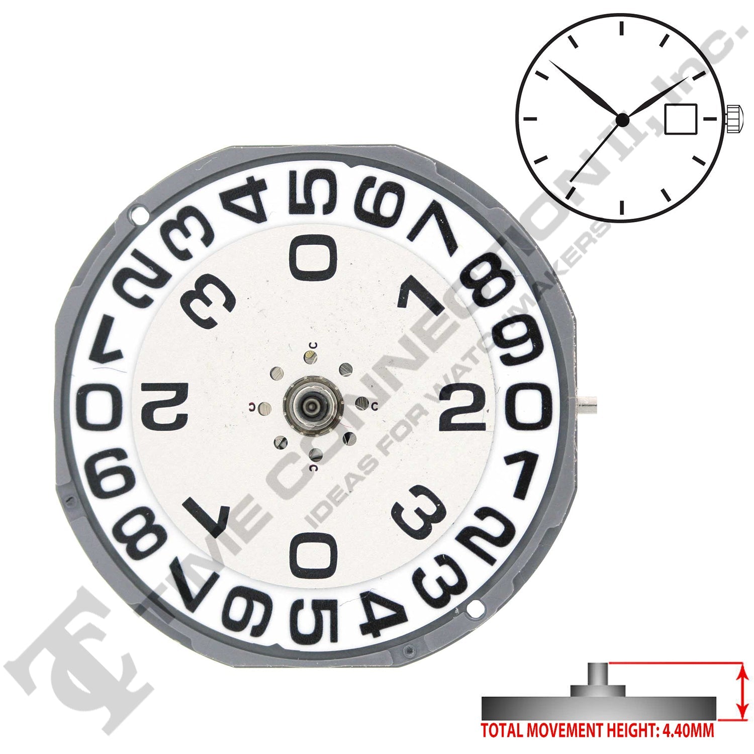 Miyota/Citizen LTD 1M50 Japan Quartz Movement Ht. 4.40MM