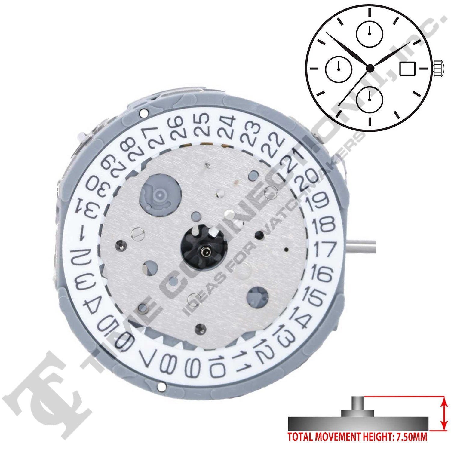 Miyota/Citizen LTD FS14 Japan Quartz Movement Ht.