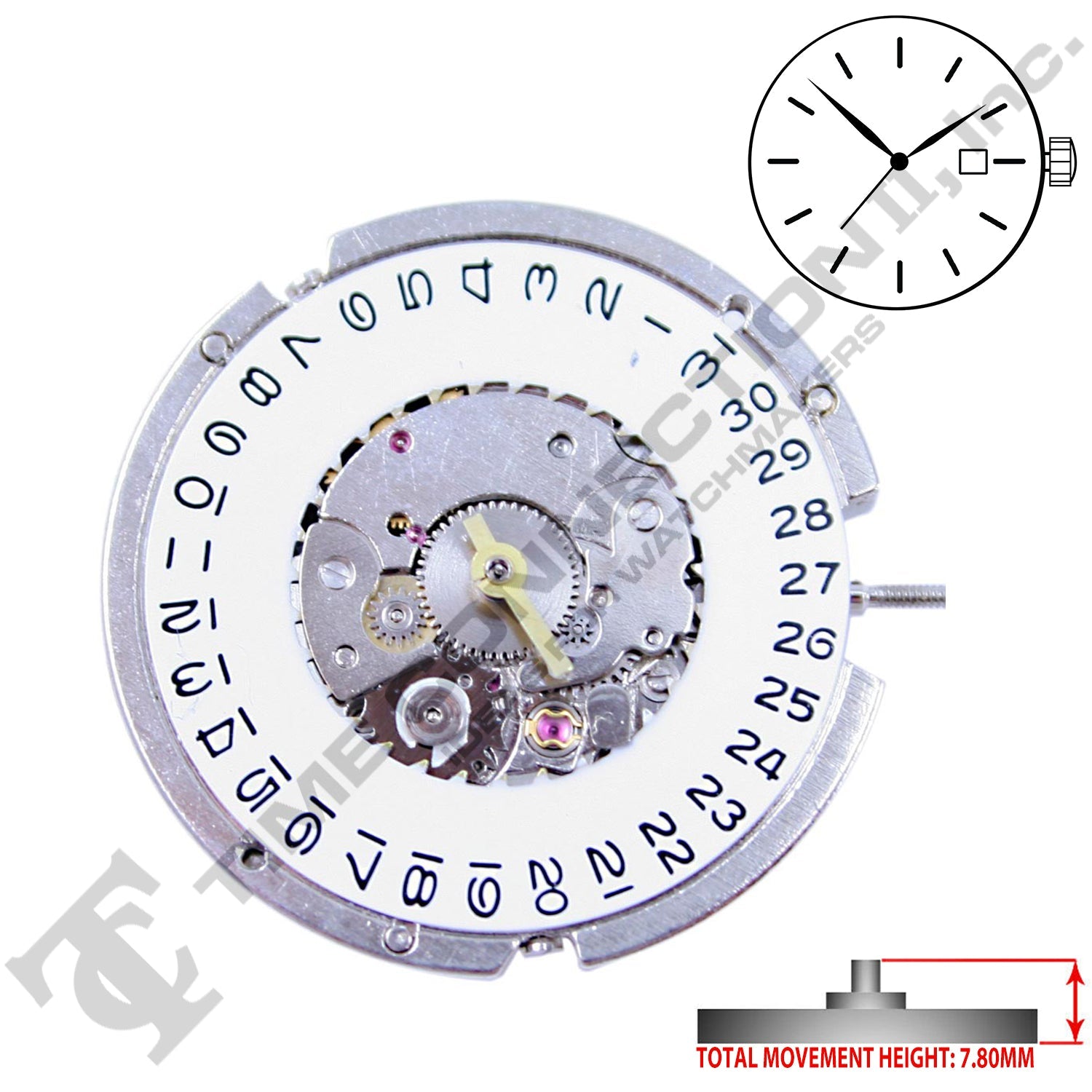 Chinese ST6D-G Automatic Movement Ht. 7.80MM