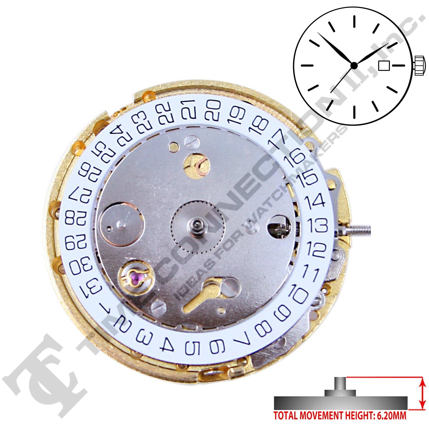Chinese DG4813 Automatic Movement Ht. 6.20MM