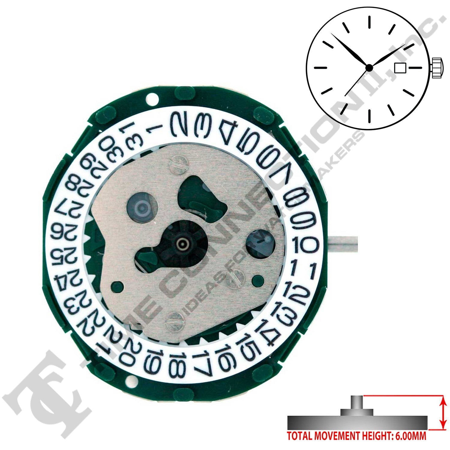 Miyota/Citizen LTD 2015-D3 Japan Quartz Movement Ht. 6.00MM