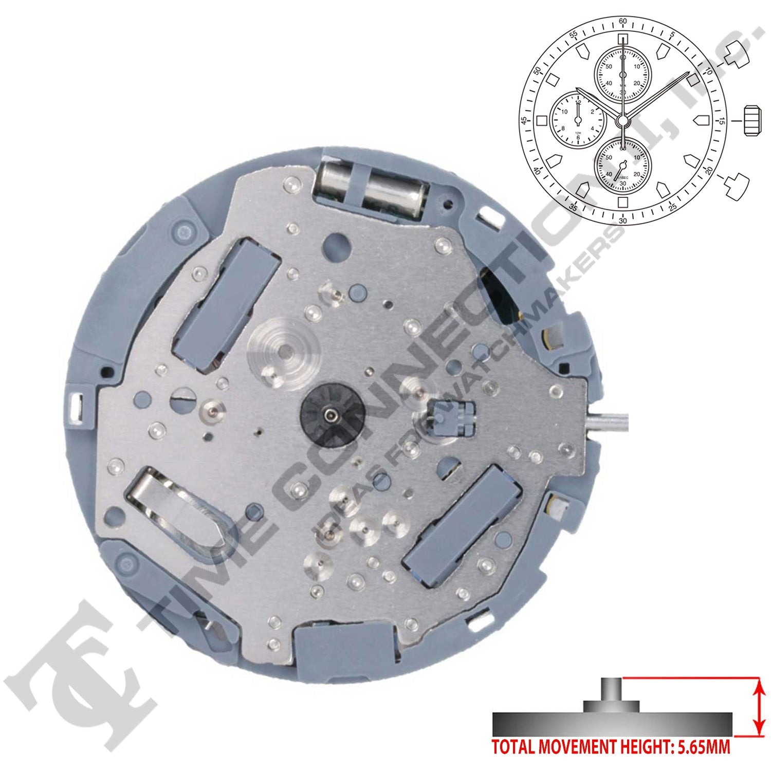 Miyota/Citizen LTD 0S70 3 Hands Japan Quartz Movement Ht. 5.65MM