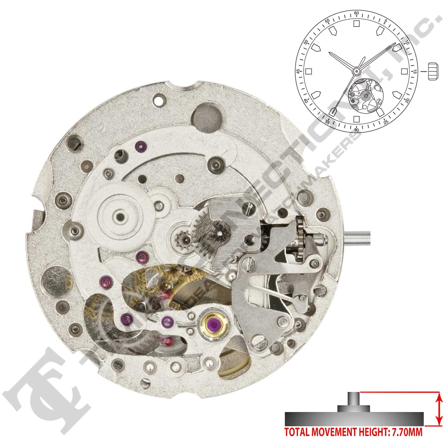 Miyota/Citizen LTD 6T28  Japan Automatic Movement Ht.