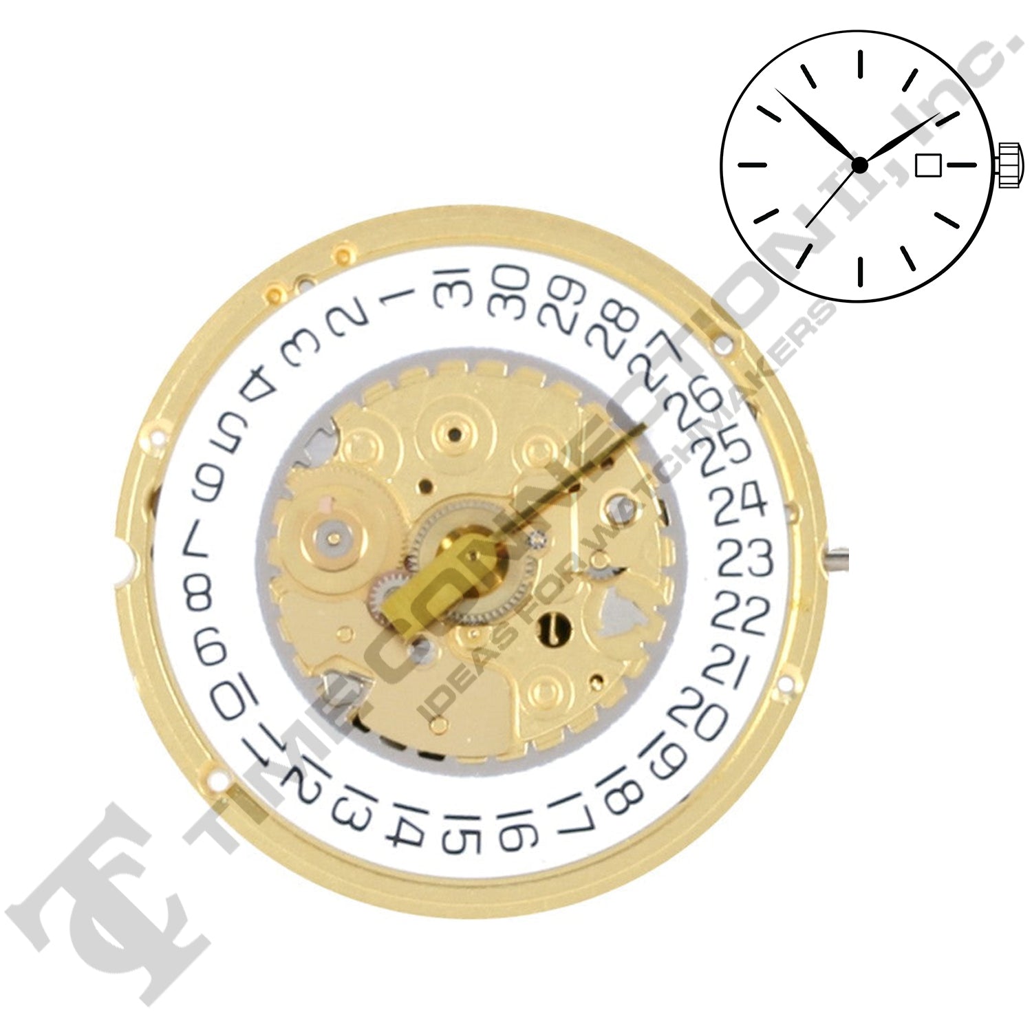 ETA 255.513 3 Hands Swiss Made Quartz Movement Ht.