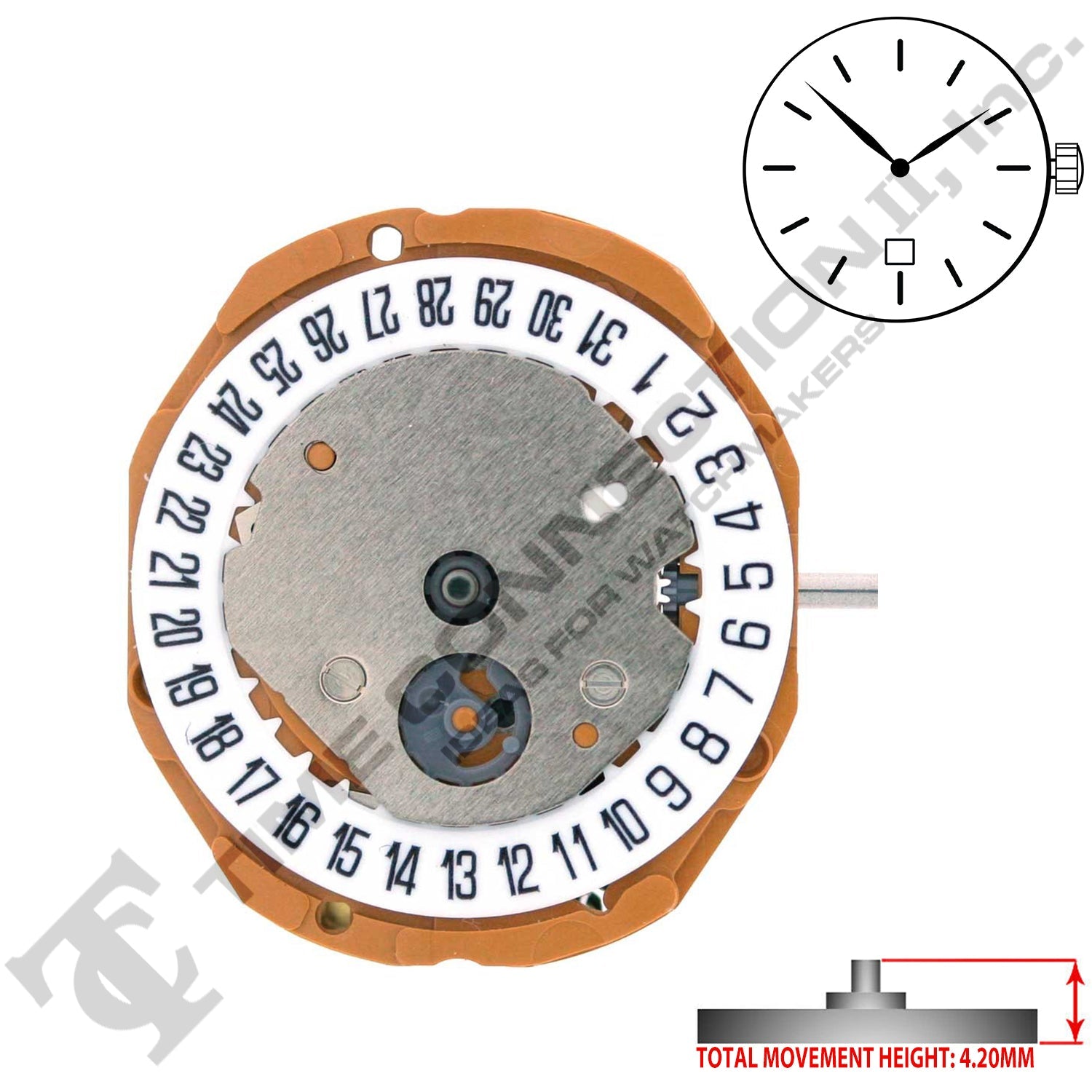 Miyota/Citizen LTD GL15-D6 Japan Quartz Movement Ht.