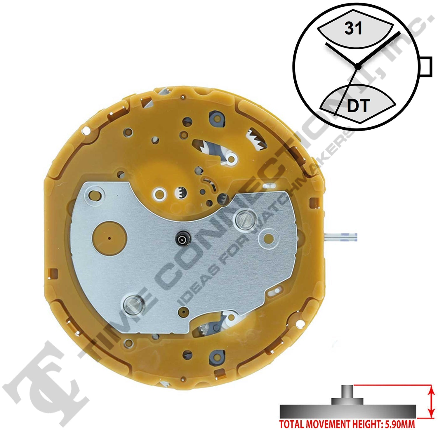 Miyota/Citizen LTD GP50 Japan Quartz Movement Ht. 5.90MM