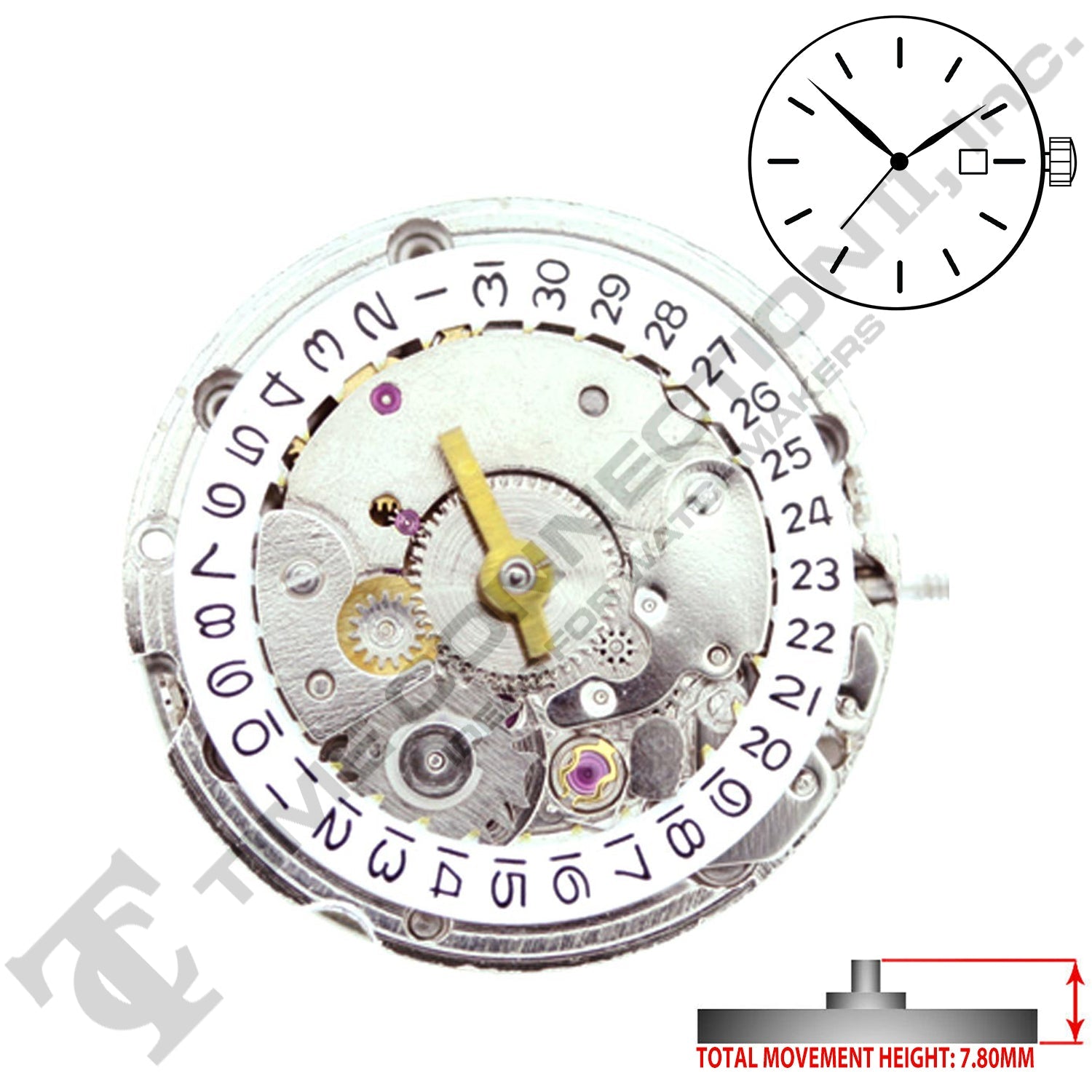 Chinese ST6D-L Automatic Movement Ht. 7.80MM